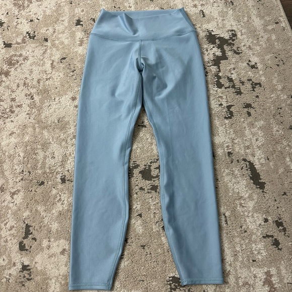 Alo Yoga Airlift High-Waist 7/8 Leggings Size Medium in Celestial Blue - Picture 3 of 5